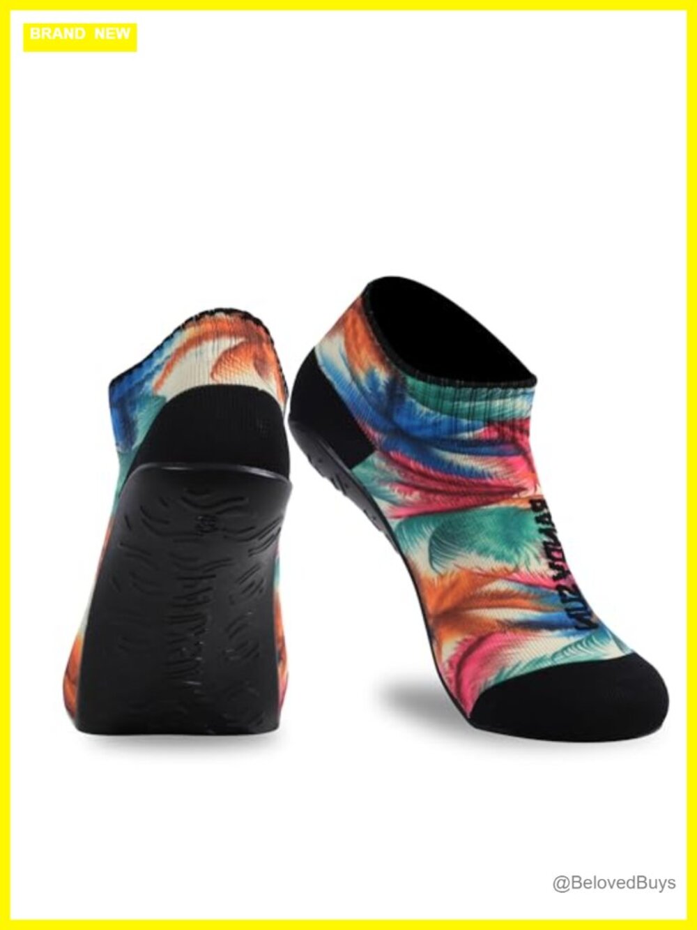 Quick-Dry Barefoot Water Socks Seamless Yoga Beach Pool TPE Sole